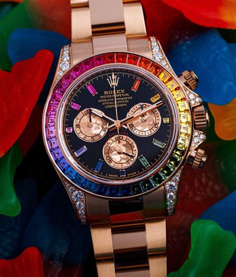 rolex yellow gold rainbow daytona|rolex daytona rainbow 116595rbow.